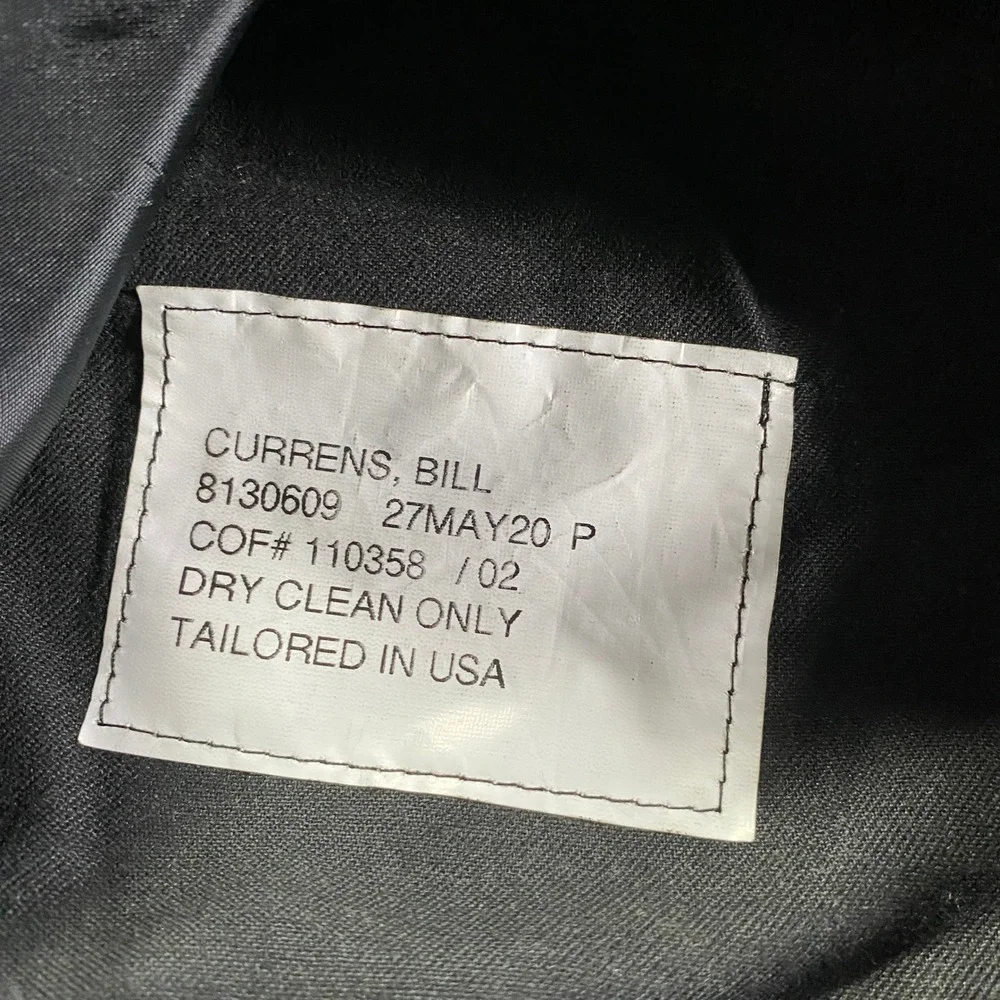 Holland Sherry Mens Charcoal Textured Wool Dress Pants Size 36x29 Tailored USA